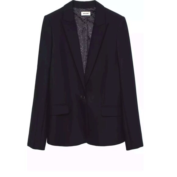 ZADIG & VOLTAIRE VICTOR BIS SKULl Black Size 36 - Picture 3 of 13